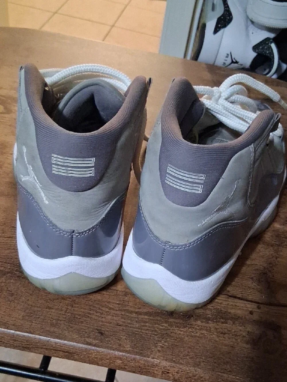 Jordan Men’s High-Top Sneakers - Gray/White